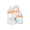 Glass Baby Bottle Set - - Triangle, Flat Teat, Anti-Colic - 150ml and 270ml