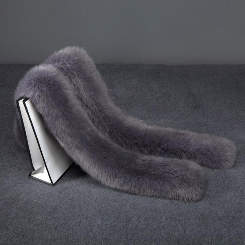 Luxurious Faux Furs Scarf Collar Long Neckerchief Shawl Wrap for Women Winter Warmth Evening Party Fuzzy Stoles Shrug