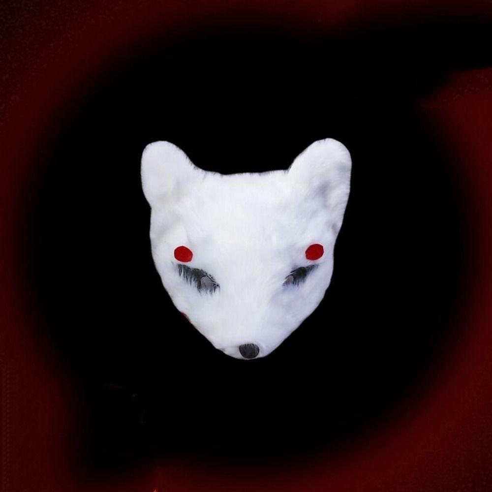 Props Gift Show Costume Anime Cosplay Pros Masquerade Mask Halloween Plush Mask Kabuki Kitsune Mask