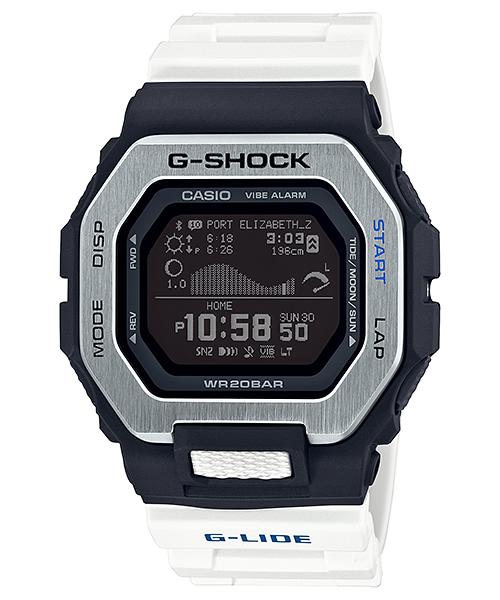 Casio G-SHOCK Men s Stainless Steel 200M Water Resistant Digital Shock Resistant Quartz Watch GBX-100-7 белый