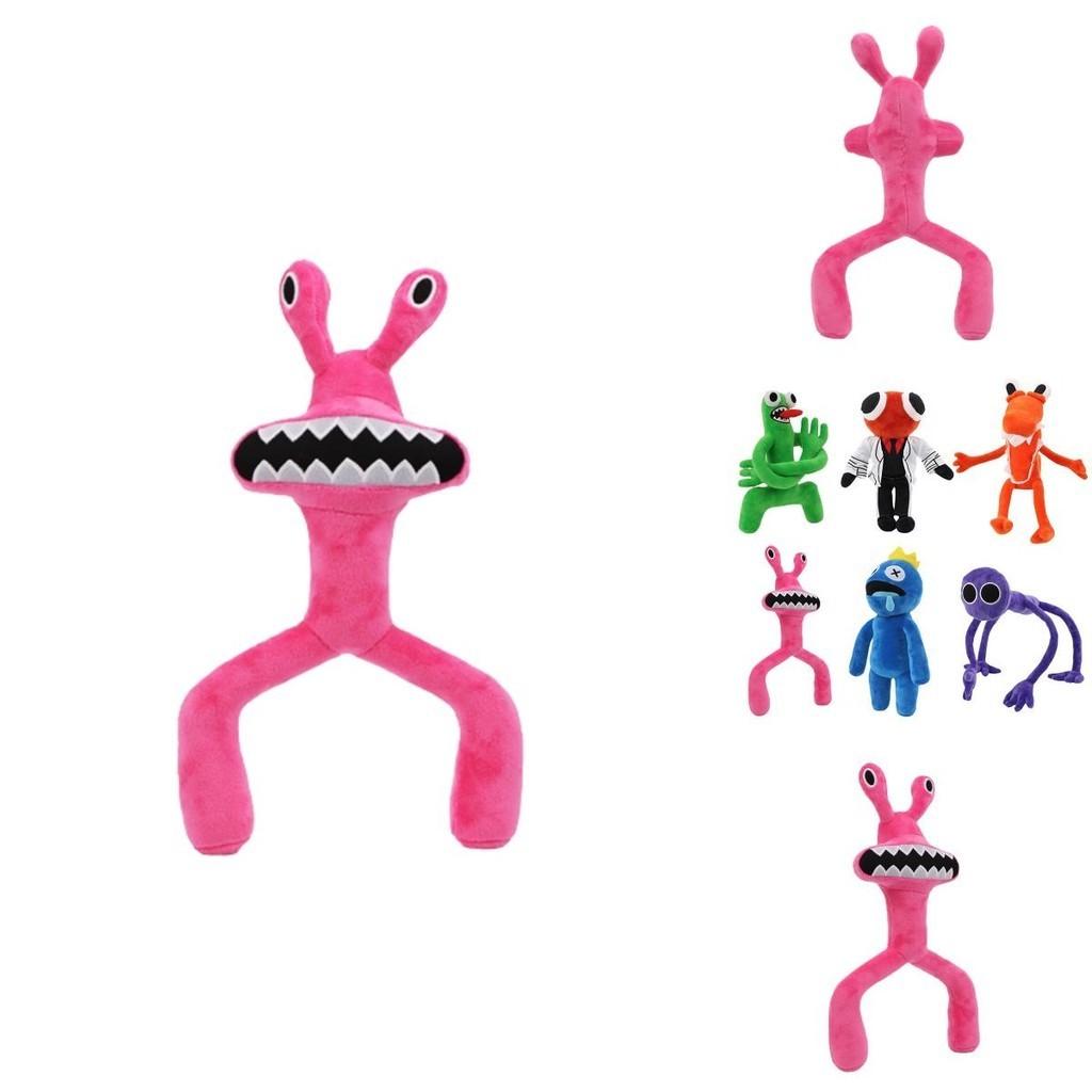 Roblox Rainbow Friends Pinker Frosch Plüschtier Weiche und Quetschbare Stoffpuppe für Kinder und Babys