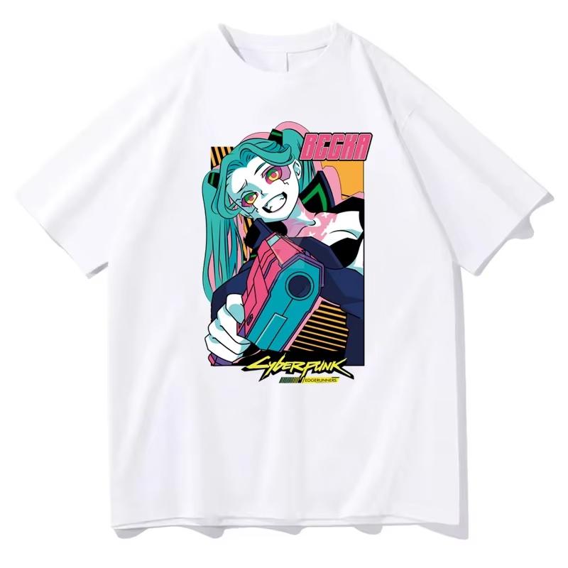 

Cyberpunk Pattern Printed T-shirt Summer Women s Harajuku Cute Casual Loose Streetwear Fashion Y2K Tops T-shirt 4XL