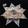 European Octagonal Lace Embroidery Chic Tablecloth Coaster Balcony Bedroom Small Round Table Cloth Mat Party Banquet Decoration