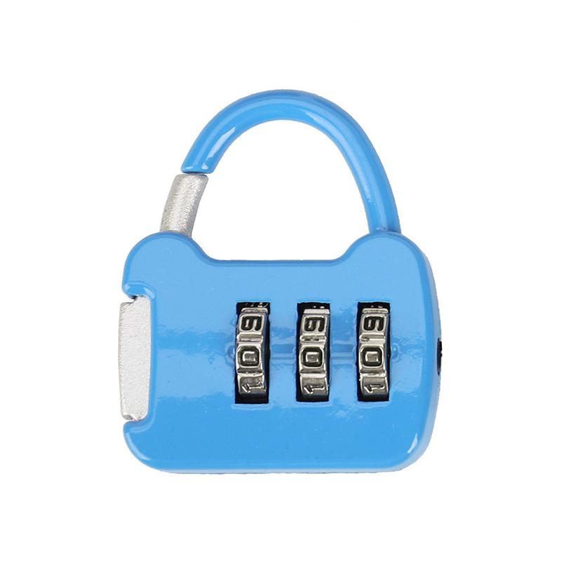 3 Dial Luggage Travel Digit Number Code Lock Combination Padlock Safe Lock For Gym Digital Locker Suitcase Drawer Lock Hardware