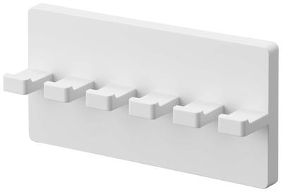 Yamazaki Jitsugyo 5960 Film Hook Toothbrush Holder 5 Rows White Approx. W12 X D3 X H6cm MIST Toothbrush Bulk Storage