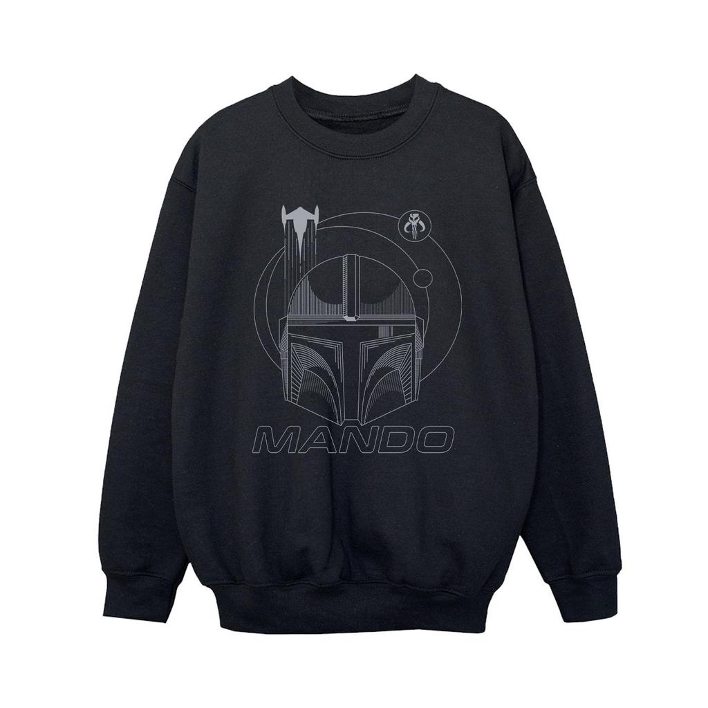 Star Wars Boys The Mandalorian Rings Helmet Sweatshirt
