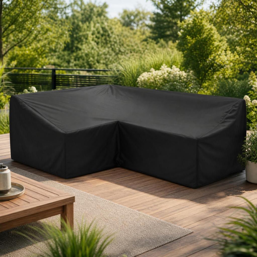 Waterproof Corner Sofa Cover Outdoor L-Shaped Weather-Resistant Heavy