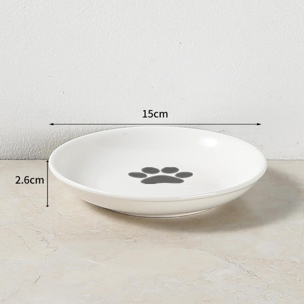 Ceramic Raised Pet Bowl Food Water Bowls And Rack For Cats Dogs Outdoor Feeding Drinking Accessories Doggie Cat Stand Bowl