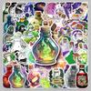 50pcs Cartoon Potion Waterproof Stickers for Halloween, Decor, Journal, Glass, Resin.