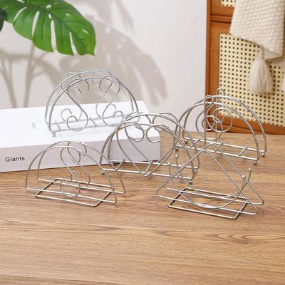 Elegant Metal Iron Napkin Holder Paper Drawer Storage Bracket Organizer For Kitchen Home Restaurant Tabletop Accessory