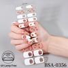 Adesivi per Unghie in Gel Impermeabili Francesi - Carini Cartoni Animati Nail Art Senza Cottura per Stili Europei e Americani