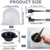 5 Pcs Silicone Highlighting Cap Kit Punched Hole Highlight Cap with Hook Needles Salon Hair Dye Comb Hair Dye Brushes Tipping Cap
