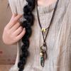 Feather Necklace Female Bohemian Ethnic Style Double Stacked Long Sweater Chain Accessories