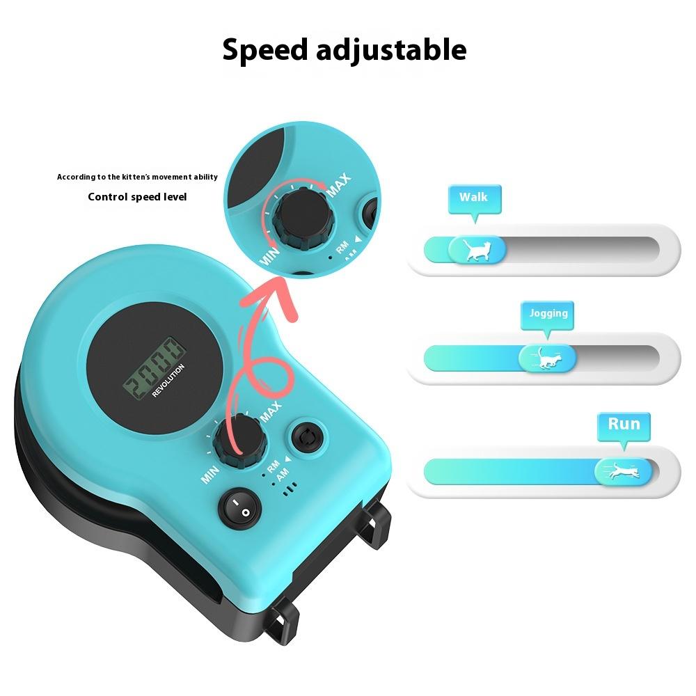 New Running Cat Toy Cat Weight Loss Artifact Feather Interactive Cat Toy Remote Control Sound Toy