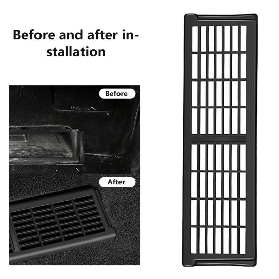 2Pcs Under-seat Air Outlet Cover Professional Easy To Install Heavy Duty Car Air Vent Lid Auto Accessories Replacement for Tesla Model Y/3