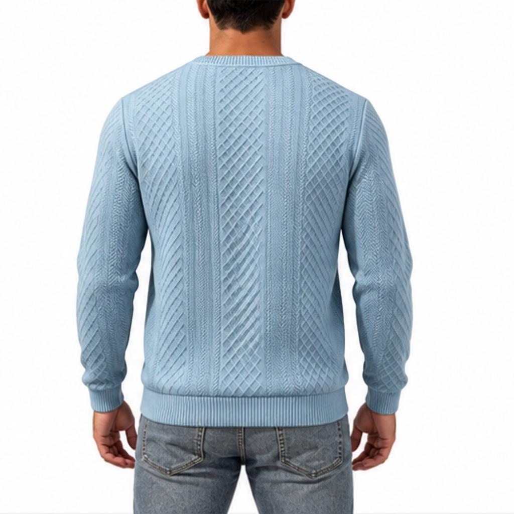 Men's Fall Winter Crewneck Long Sleeve Sweatshirt Casual Pullover Top