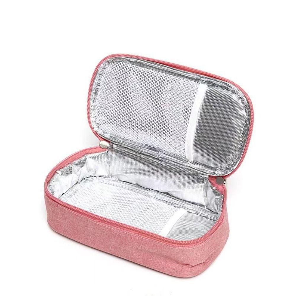Portable Insulin Cooling Bag Thermal Insulated Waterproof Drug Freezer Oxford Material with Handle Thermal Pill Protector