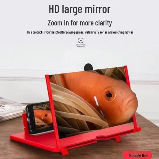 Pull-Out Mobile Screen Amplifier for 10'' & 12'' Phones - HD Video Magnifying Glass