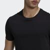 adidas Aktives Flex Baumwoll Rundhals-Shirt Herren Oberteile Schwarz GB1400