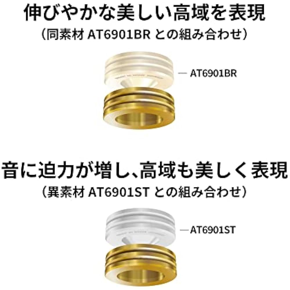 Audio-Technica AT6902BR Spike Base Insulators, Set of 6, Brass Gold Plated Spike Insulators, Sold...