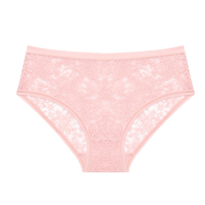 1 ks Sexy Květinová Krajka Kostice Podprsenky Kalhotky Sety Vystřihávané Průsvitné Romantické Spodní prádlo Spodní prádlo Sexy Dámské Kalhotky S-XL