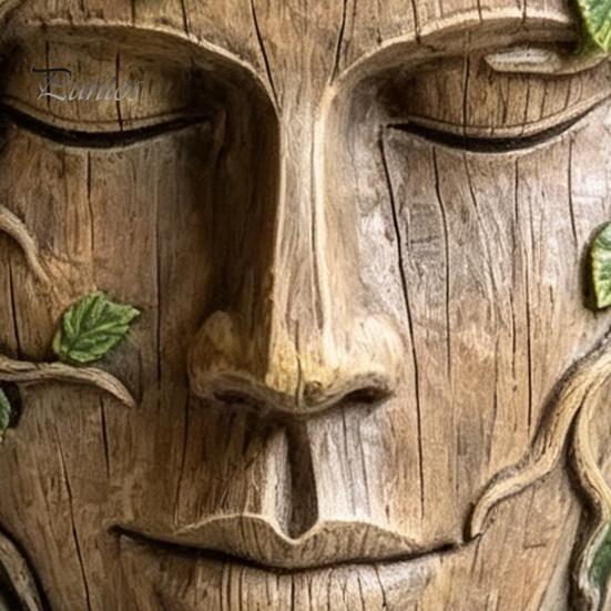 Dreidimensionale Baumskulptur Gesichter Außen Dekoration, Lustige Garten Gesichts Dekoration, Wetterfeste Terrassenwand Harz Umarmungs Kunst für Hof Dekoration