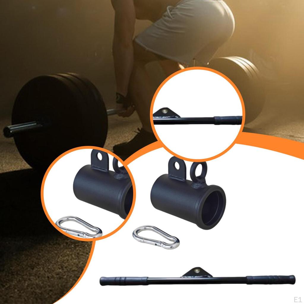 Barbell Row Attachment Gym Accessories Straight LAT Bar Easy to Install Fits 2 inch T