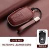 Leather Car Key Case Cover For Ford Focus Explorer Edge Mustang Fusion Mondeo Kuka Escape F250 F350 F450 F550 Galaxy Auto Parts