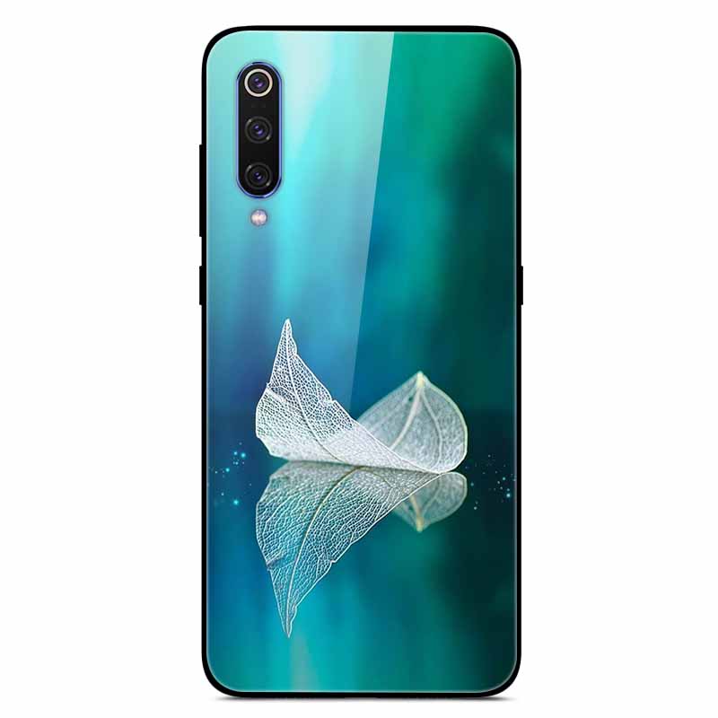 For Xiaomi Mi A3 Cases Luxury Tempered Glass Space Phone Covers for Xiaomi MI 9 Lite Case 9lite MiA3 Hard Back Shell Protective
