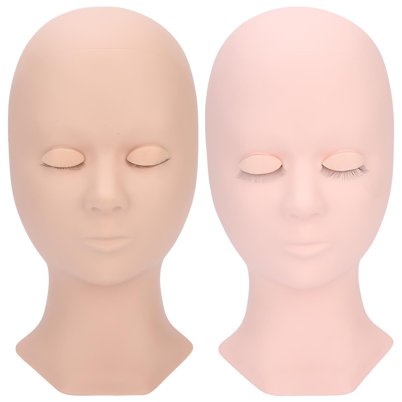 

Силиконовая тренировочная головка для наращивания ресниц, съемные веки, тренировочная голова манекена для наращивания ресниц