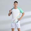 Quick-Dry Badminton Sport Set Men Women Athletic Wear Tennis Volleyball Table Uniform With Number Printing