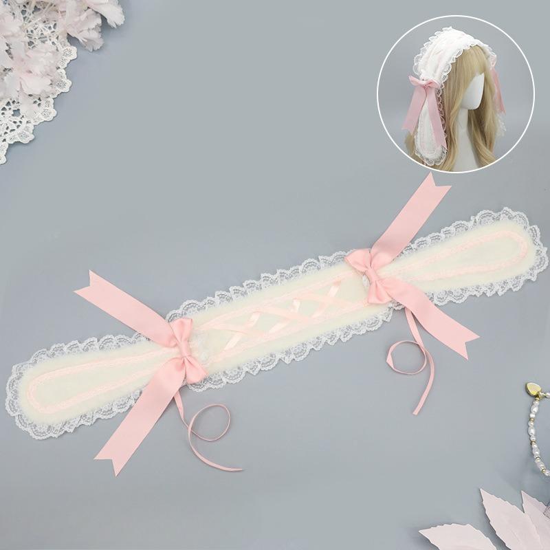 Lolita Rabbit Ear Headbands with Bowknot: Adorable and Sweet Rabbit - Themed Hair Accessories for Lolita Lovers