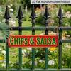 1pc Vintage "Salsa" Metal Aluminum Sign 15.7×3.94inch, Rustic Wall Art for Mexican Kitchen Restaurant Porch Garden Bar, Ideal Decor & Gift
