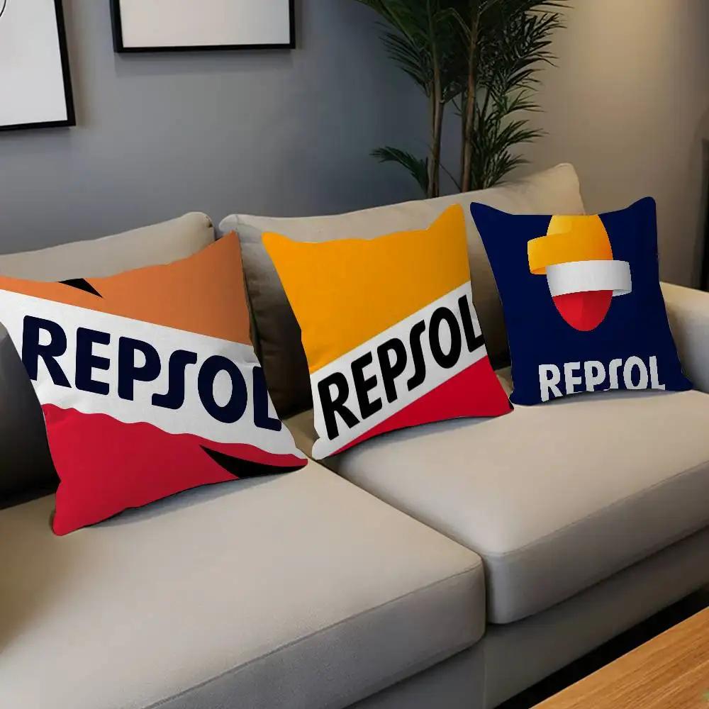 R-Repsol Retro Pillow Anime Pillow Sofa Bed Head Pillow Cover Cushion Cover 45X45 Cm Fashion