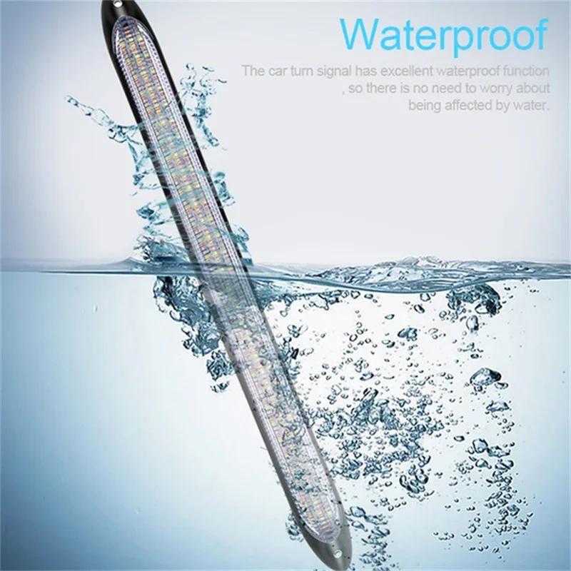 2pcs Led Daytime Running Light Waterproof Streamer Turn Signal Lamp (Length:15.5/23.5/27.5/34.5cm)