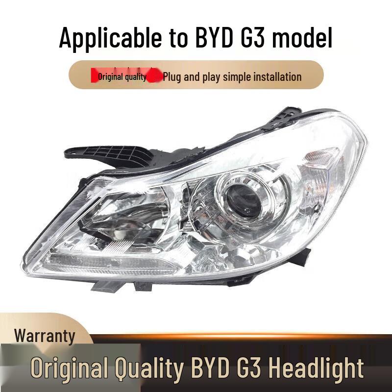 BYD G3/G3R Front Headlight Assembly with Motor - Original Standard left (driver)
