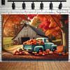2D plane 1 piece of vintage autumn harvest truck background suitable for home office and outdoor use