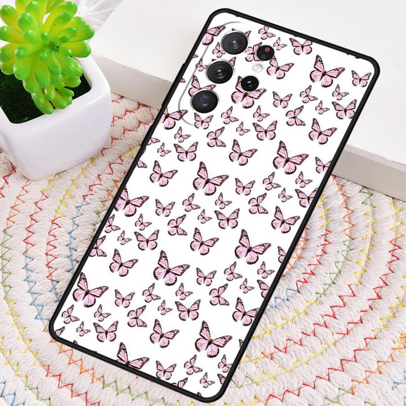 Cute Aesthetic Butterfly Phone Case for Samsung Galaxy note 10 pro S26 Ultra S23 S24 FE S25 S21 S22 PLUS shockproof Cove