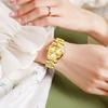 OLEVS Ladies Fashionable Quartz Ladies Watch Popular Waterproof Diamond Date Easy to See Luminous Gold Gift Ladies Watch