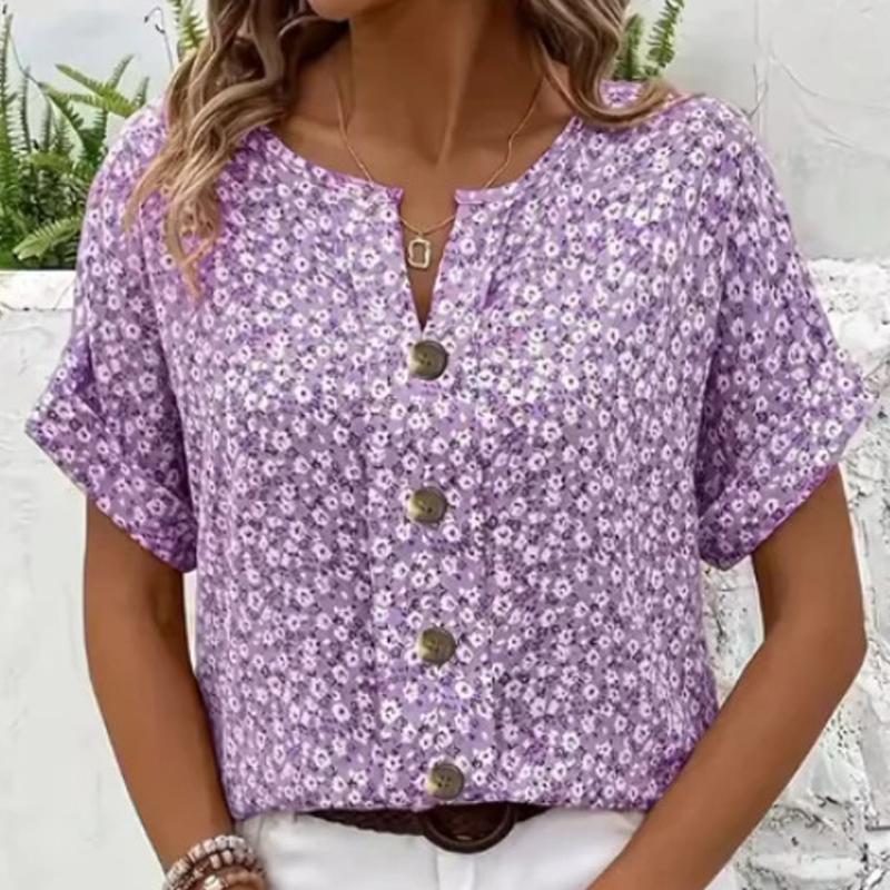 

Жіноча футболка з V-подібним вирізом з принтом, повсякденний стиль, літні новинки, жіноча універсальна футболка з коротким рукавом 5XL