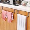 Kitchen Towel Rack Stainless Steel Towel Rack Bathroom Towel Holder Stand Cabinet Door Hanging Organizer Shelf Wall Mounted Bar