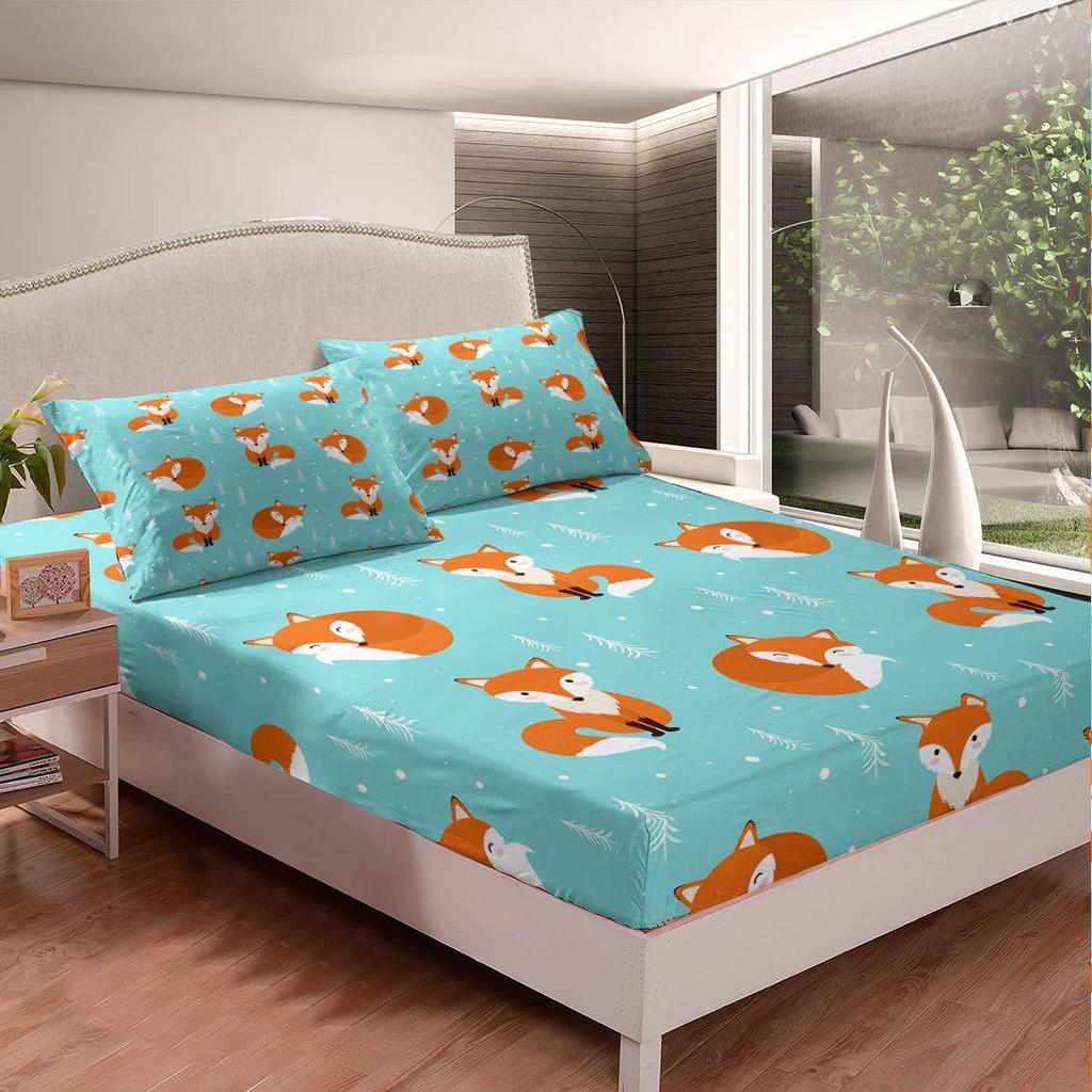 Football Pattern Mattress Three-Piece Digital Printing Mattress Bedding Set Adult Children