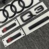 6 ks/sada Autopríslušenstvo Pre Audi Q3 2013-2022 Sline Logo Auta 4 Krúžky Znak Prednej Mriežky Zadný Dekál Batožinového Priestoru