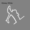 Creative Action Pose Design Vinyl Decal Sticker Waterproof Car Motorcycle Decoration Durable Weather-Resistant Auto Accessories