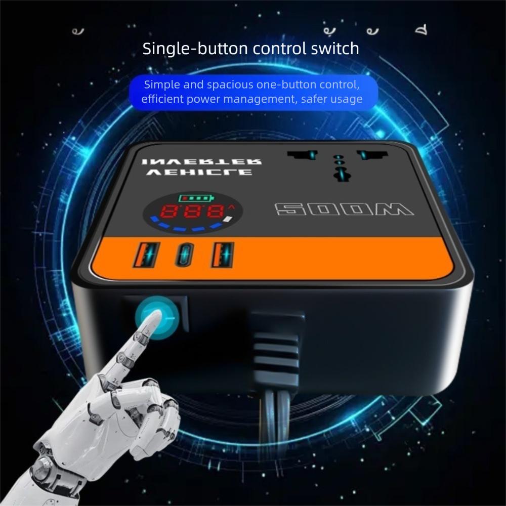 12v 24v To 110v 220v Power Adapter Fast Charging Automotive Charger Inverter  for Vehicles