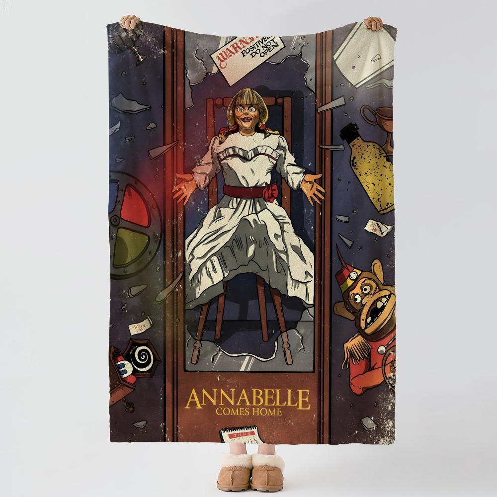 Movie A-Annabelle-E Throw Thick Comfort Flannel Quilt, Multi-scene Use Indoor Outdoor Daily Nap