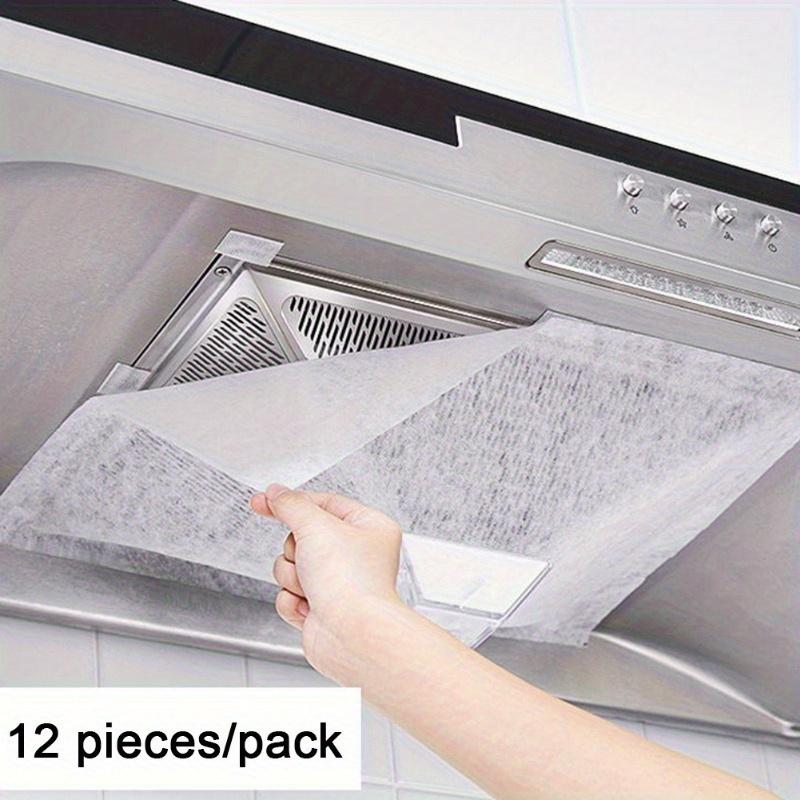 

12pcs Kitchen Range Hood Oil Cover, Oil Absorption Film Oil Absorption Paper Filter, Disposable Side Oil Absorption, Kitchen Supplies 12pcs