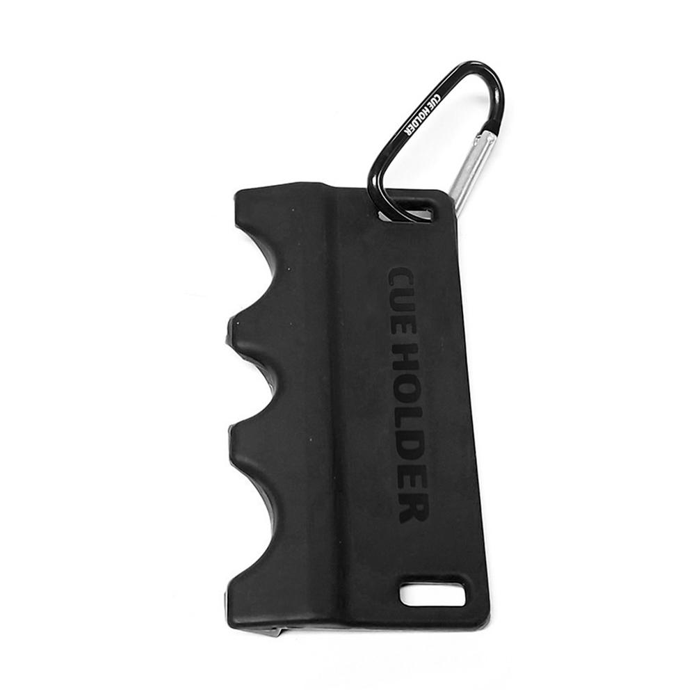 

1 шт. Портативный держатель для бильярдного кия с тремя отверстиями и крючком, профессиональный кронштейн для кия, бильярдный аксессуар чёрный