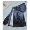 Boys Kids Gradient Hooded Windbreaker Jacket Children Casual Spring Outerwear