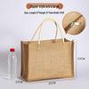 Sac fourre-tout en toile de jute: Sac de courses en jute peint à la main DIY, Lin polyvalent graffiti
